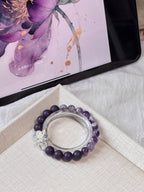 The Remedy Strand “Purple Flame Luck” – 8mm Botanical Good-Energy Bracelet