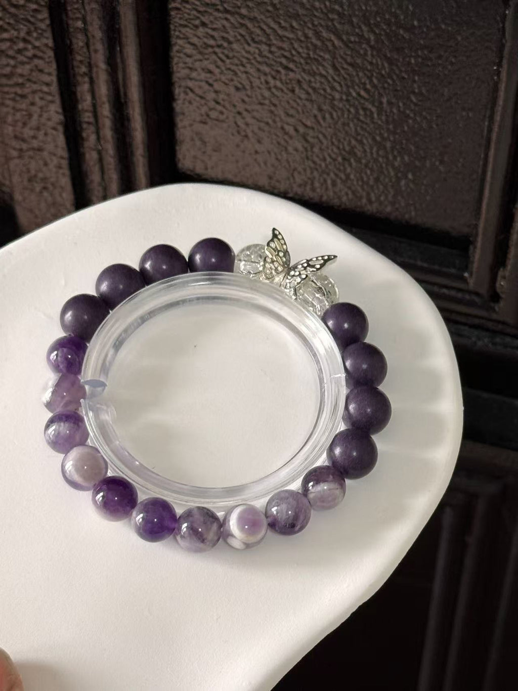 The Remedy Strand “Purple Flame Luck” – 8mm Botanical Good-Energy Bracelet