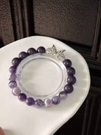 The Remedy Strand “Purple Flame Luck” – 8mm Botanical Good-Energy Bracelet