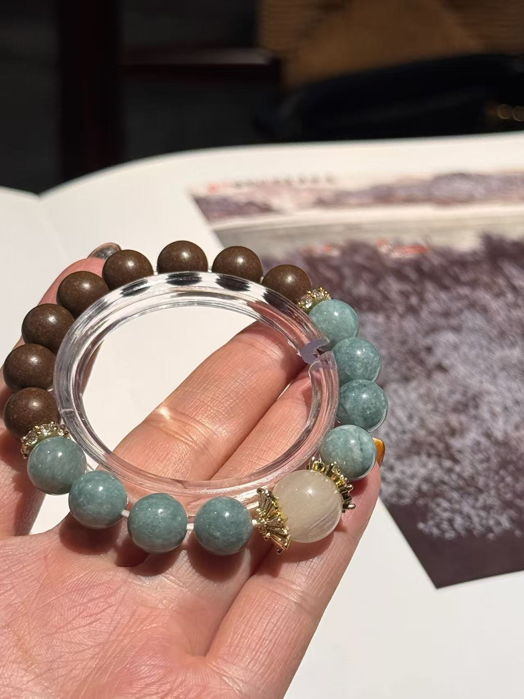 The Remedy Strand Jade Green Serenity Bracelet – 10mm Aromatherapy Beads