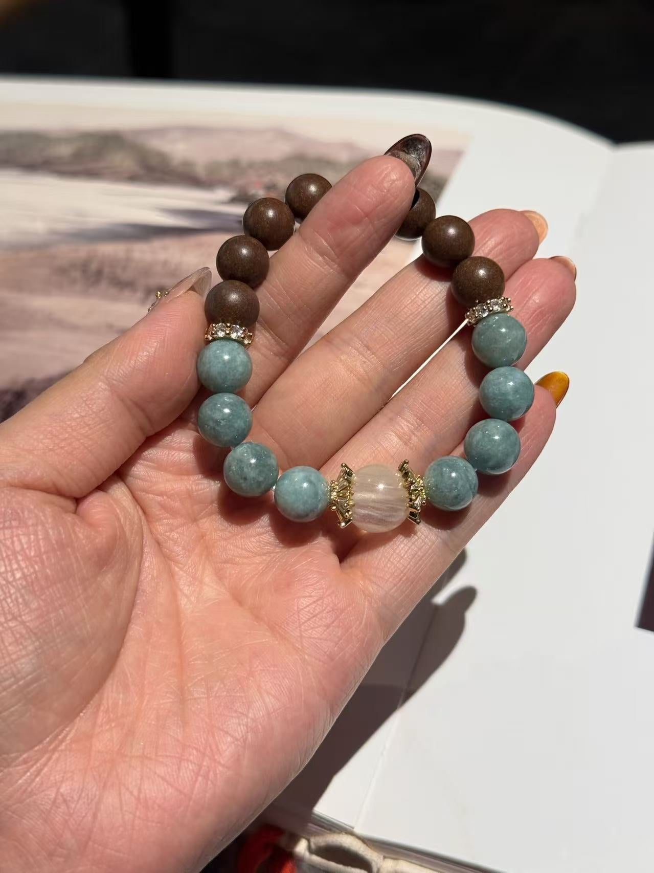 The Remedy Strand Jade Green Serenity Bracelet – 10mm Aromatherapy Beads