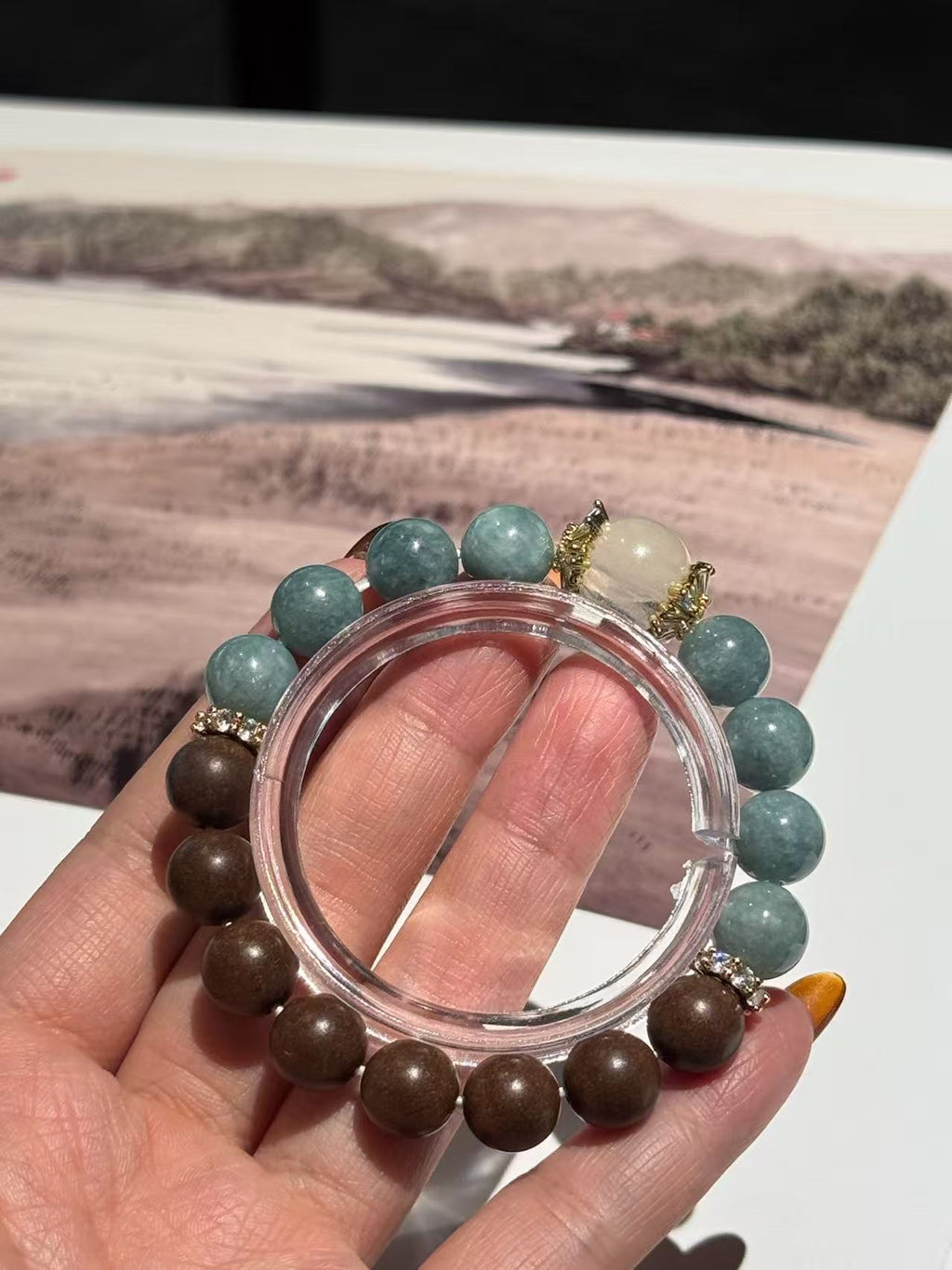 The Remedy Strand Jade Green Serenity Bracelet – 10mm Aromatherapy Beads