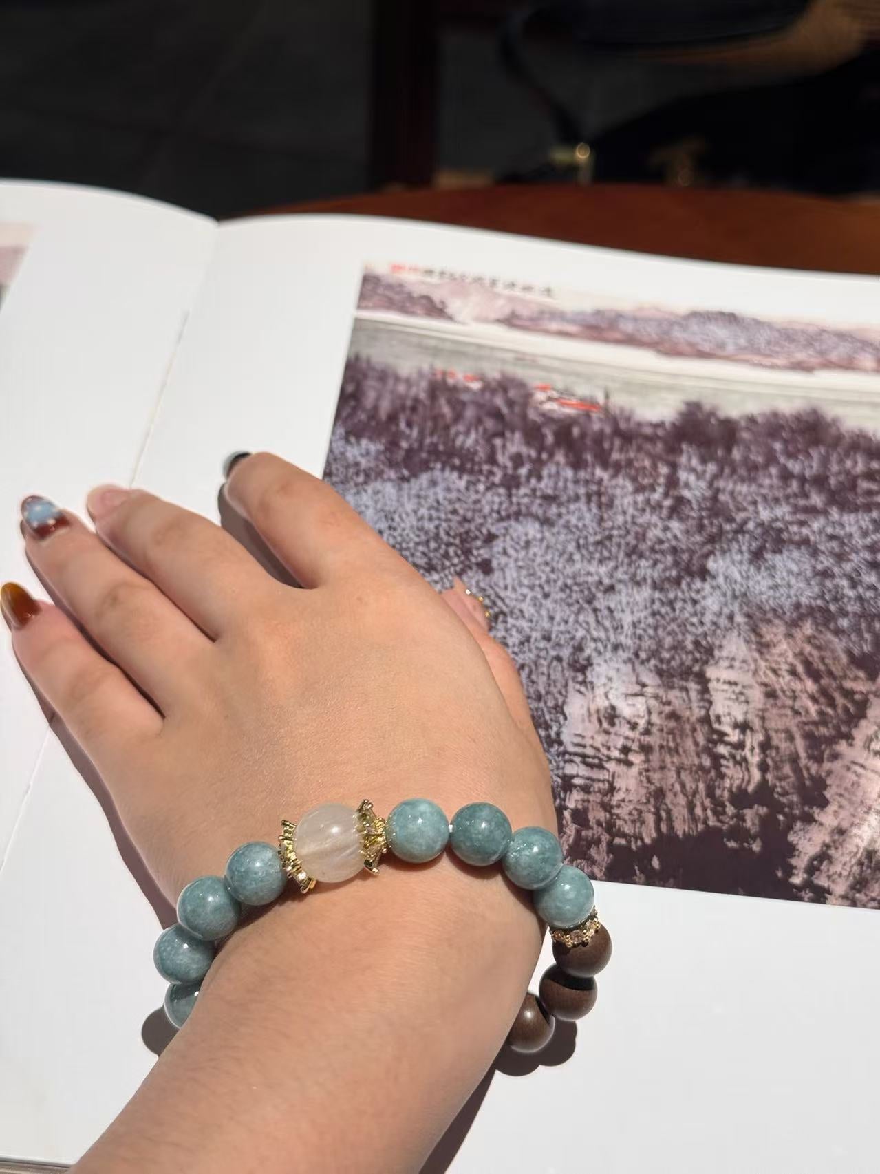 The Remedy Strand Jade Green Serenity Bracelet – 10mm Aromatherapy Beads