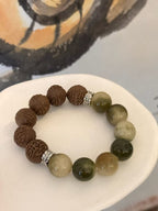 The Remedy Strand “Prosperity Blend” 15mm Botanical Aroma Bracelet – Good Fortune & Calm Energy