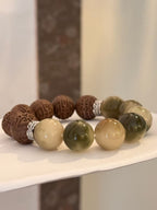 The Remedy Strand “Prosperity Blend” 15mm Botanical Aroma Bracelet – Good Fortune & Calm Energy