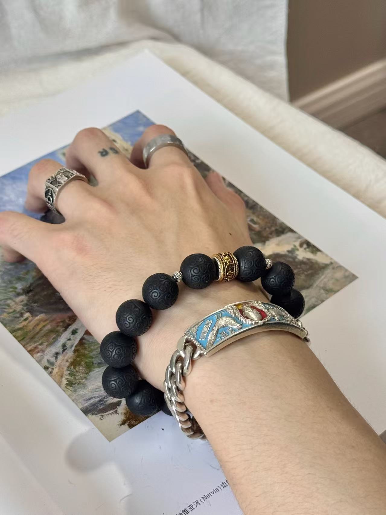 The Remedy Strand “Qianling Serenity” – 15mm Botanical Aroma Bracelet