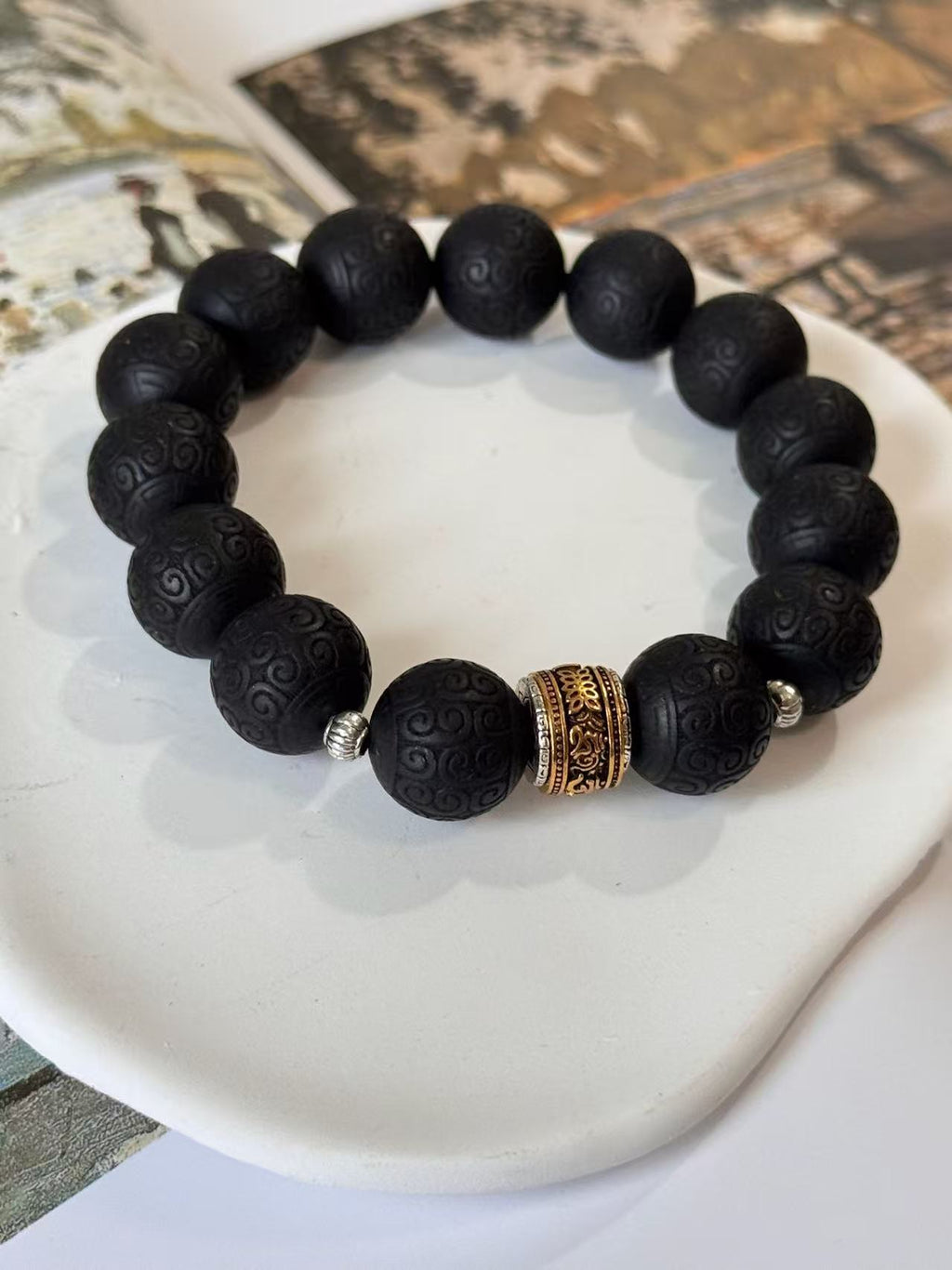 The Remedy Strand “Qianling Serenity” – 15mm Botanical Aroma Bracelet