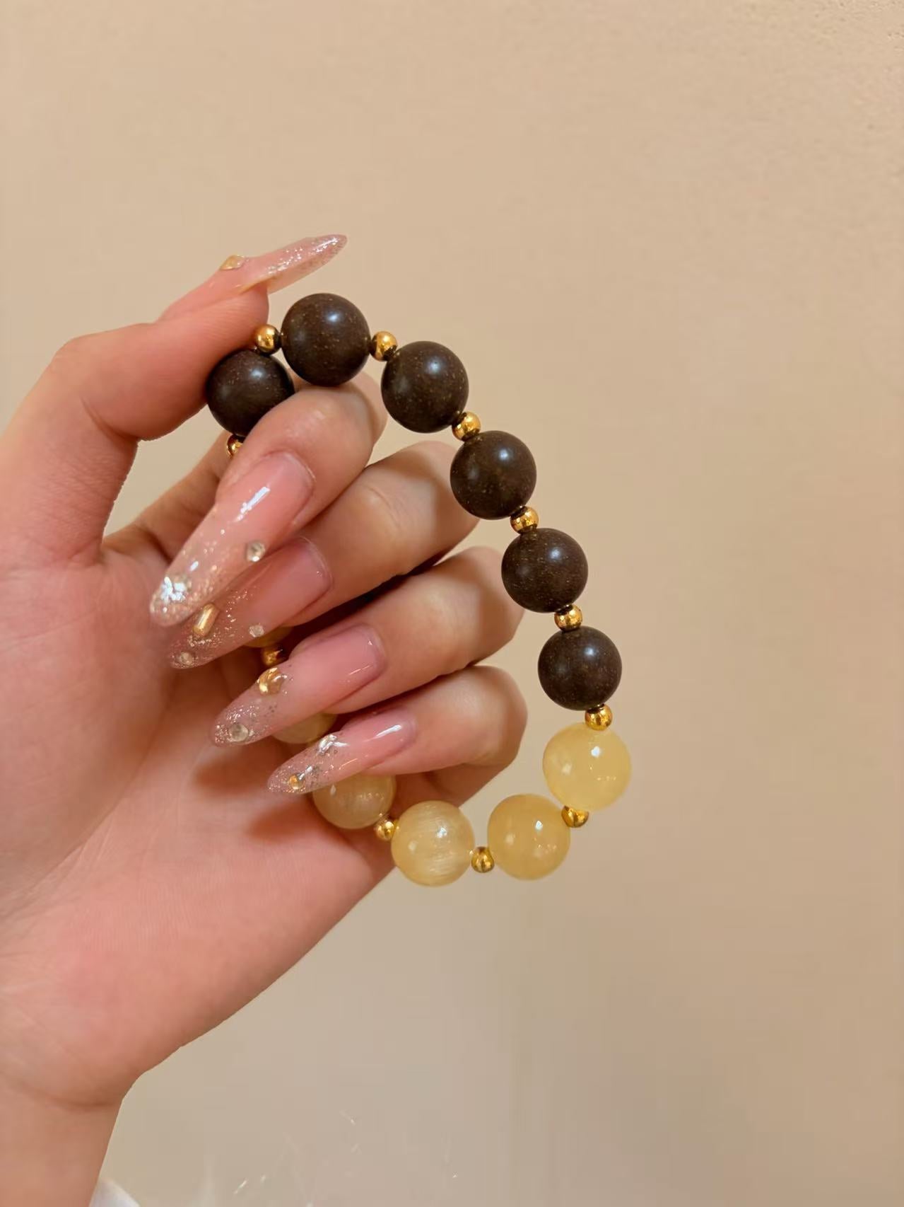 The Remedy Strand “Jasmine Oolong Calm” – 12mm Botanical Aroma Bracelet