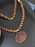 The Remedy Strand “Herbal Harmony Pendant” – 8mm Botanical Neck Aroma Charm