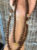 The Remedy Strand “Herbal Harmony Pendant” – 8mm Botanical Neck Aroma Charm