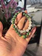 The Remedy Strand – Jade Aura Double-Wrap Bracelet (8mm)
