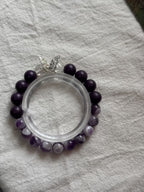 The Remedy Strand “Purple Flame Luck” – 8mm Botanical Good-Energy Bracelet