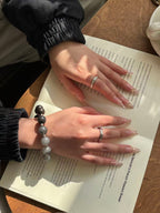 The Remedy Strand Silver Vitality Balance Bracelet – 12mm Herbal Wellness Beads