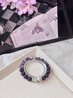 The Remedy Strand “Purple Flame Luck” – 8mm Botanical Good-Energy Bracelet