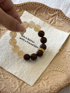 Crystal Prosperity Aroma Bracelet – 0.47" Beads, Selectable Scents