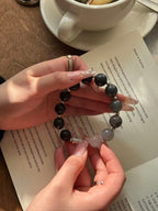 The Remedy Strand Silver Vitality Balance Bracelet – 12mm Herbal Wellness Beads