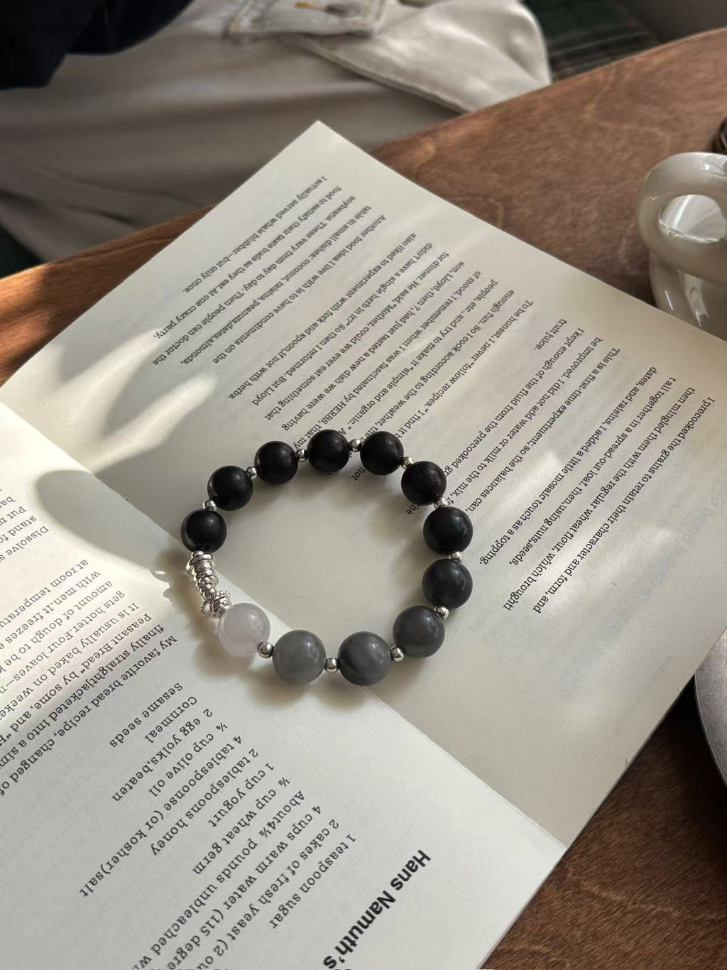 The Remedy Strand Silver Vitality Balance Bracelet – 12mm Herbal Wellness Beads