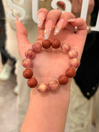 Aromatherapy Glass Bead Bracelet – Natural Resin & Floral Blend for Calm & Balance